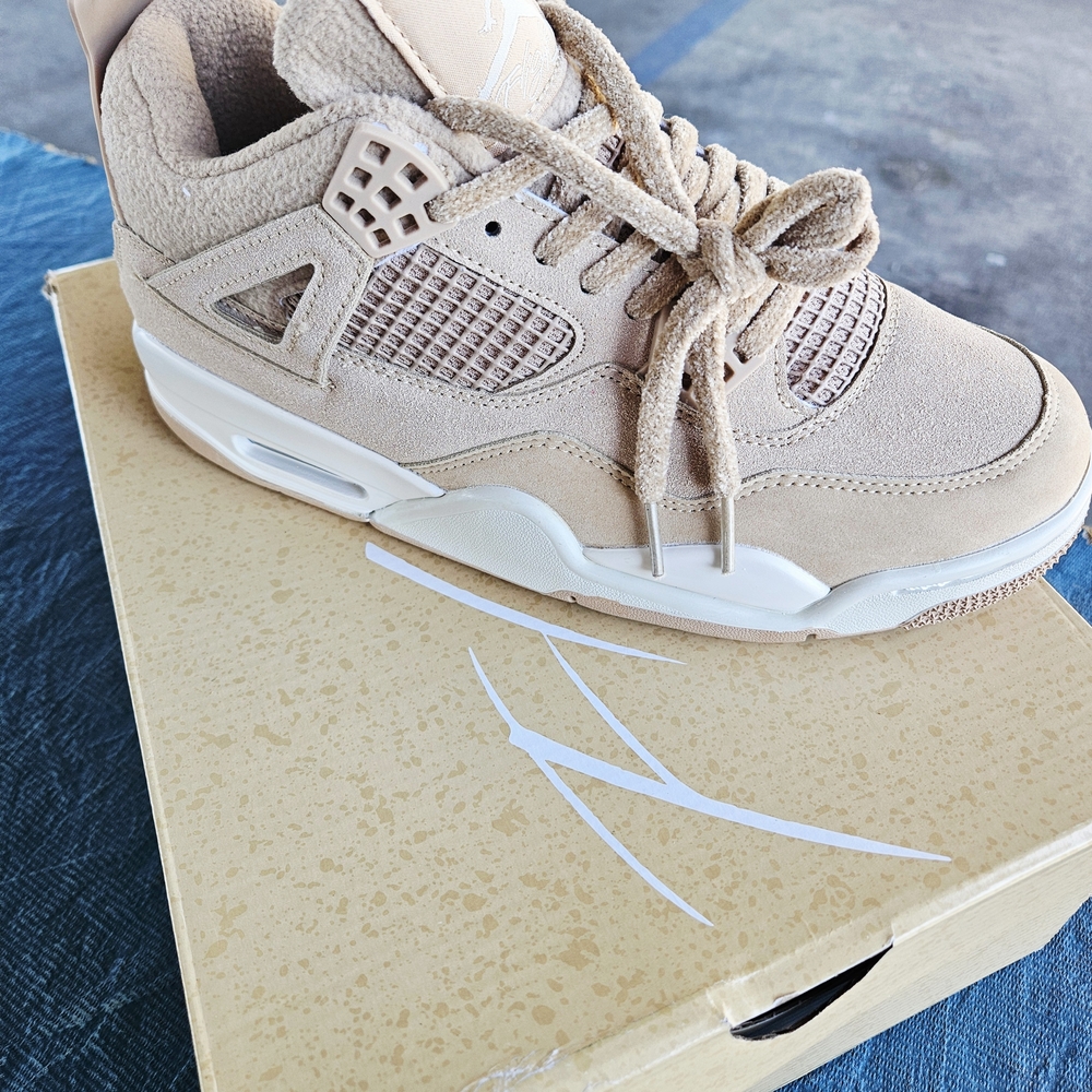 Jordan Athletic Shoes in Tan and Cream